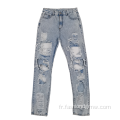 Dernier jeans baggy femmes plus taille